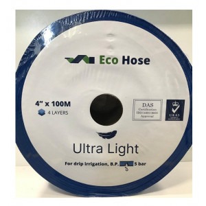 ЛФТ 4" (4 слоя, 1,5 атм.) полиэтиленовый синий Ultra Light / Eco Hose